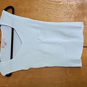 Philosophy Sleeveless White Sweater